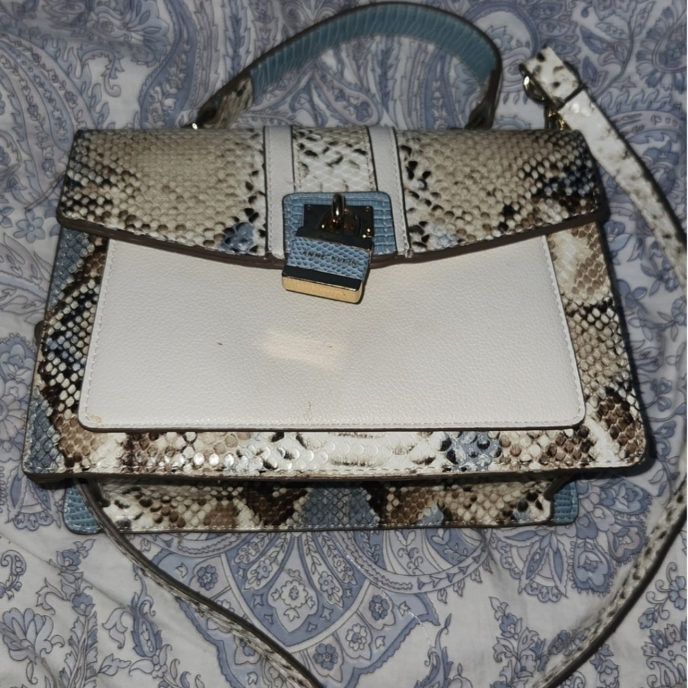 Ann‎ Klein Snakeskin and White Women's Bag